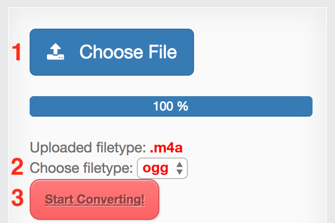 How to convert M4A files online to OGG